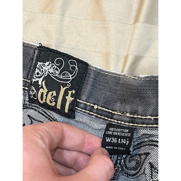 Delf Jeans Y2K Grunge Baggy Shorts - Picture 5 of 5